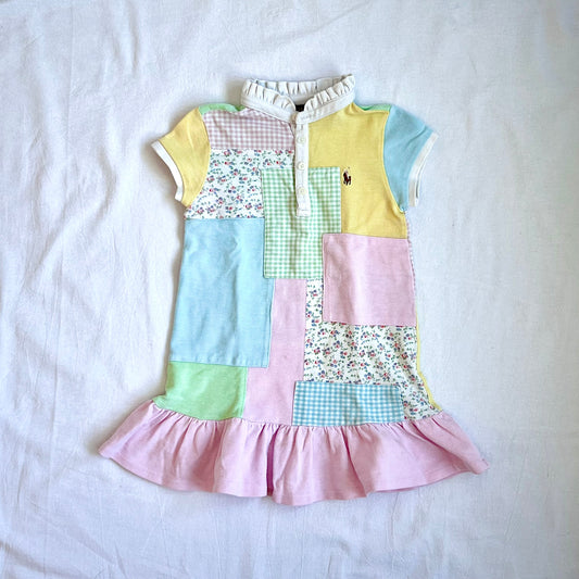 (Pre-loved) Polo Ralph Lauren Dress 女童拼布連身裙 3T