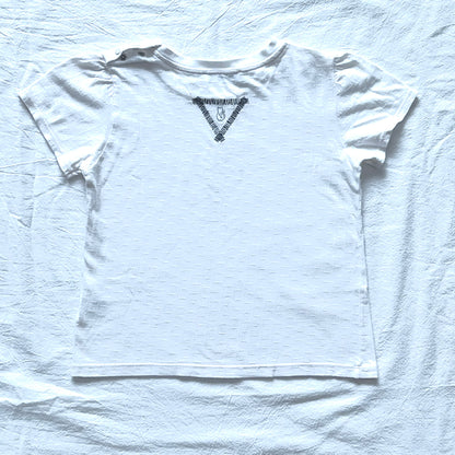 (Pre-loved) (Pre-loved) Baby Dior White Logo T-Shirt 女童白色短袖T恤 3Y