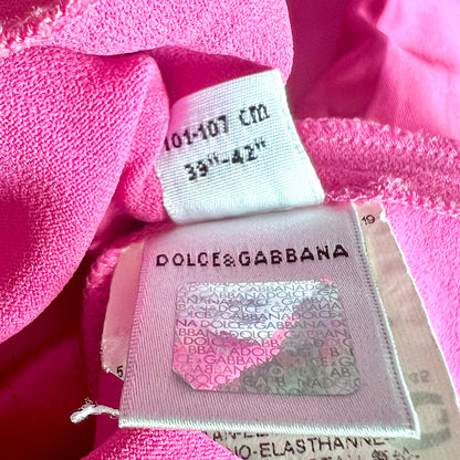 (Pre-loved) D&G Flower Pink Chinese dress 粉紅中式裙 4Y