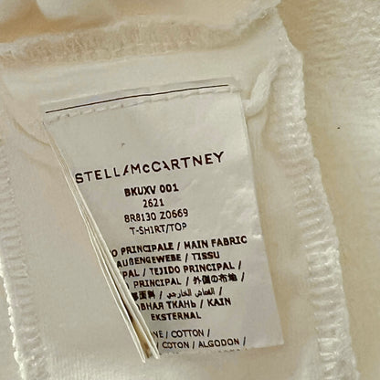 (Pre-loved) Stella McCartney White Pink mushroom T-Shirt 女童白色長袖T恤 3Y