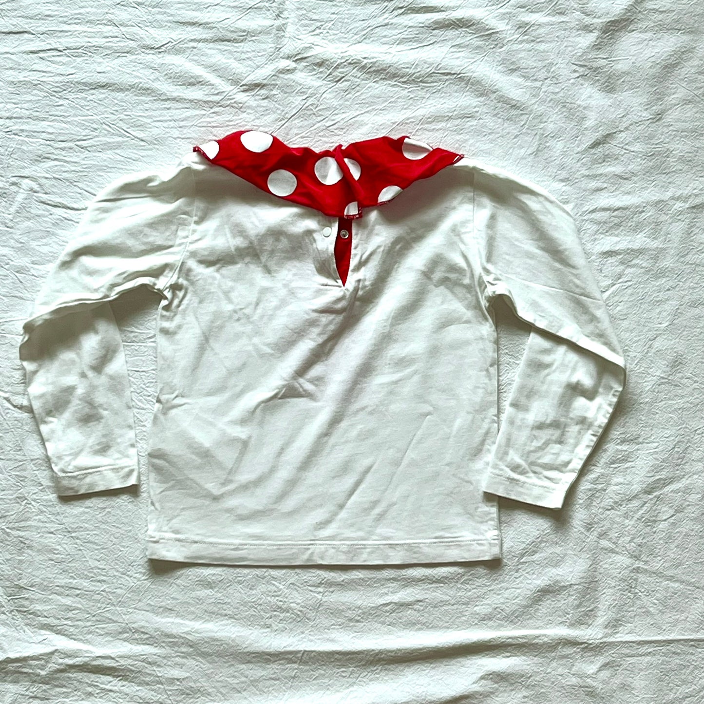 (Pre-loved) Stella McCartney White Pink mushroom T-Shirt 女童白色長袖T恤 3Y