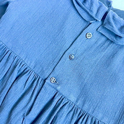 (Pre-loved) Bonpoint Navy Dress 女童長袖深藍色連身裙 4Y