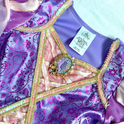 (Pre-loved) Disney Costume Rapunzel Deluxe Dress 迪士尼長髮公主樂佩公主裙 4Y