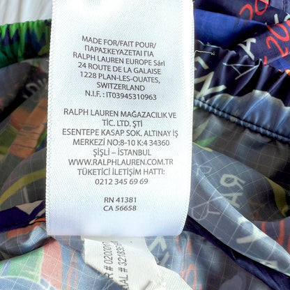 (Pre-loved) Polo Ralph Lauren Windbreaker Jacket Kids Bermuda Print Blue 兒童百慕達印花藍色風褸外套 3T