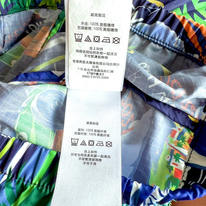 (Pre-loved) Polo Ralph Lauren Windbreaker Jacket Kids Bermuda Print Blue 兒童百慕達印花藍色風褸外套 3T