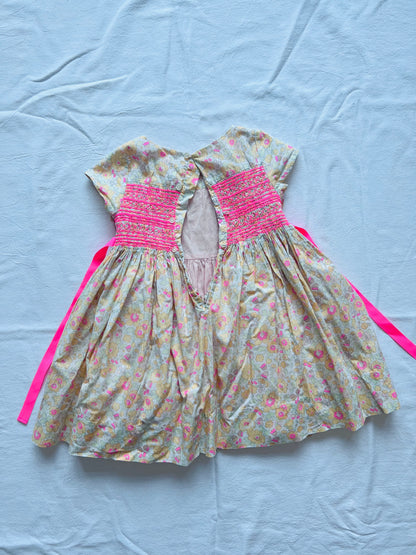 (Pre-loved) Bonpoint Duchesse Smocked Dress 女童無袖連身裙 age4