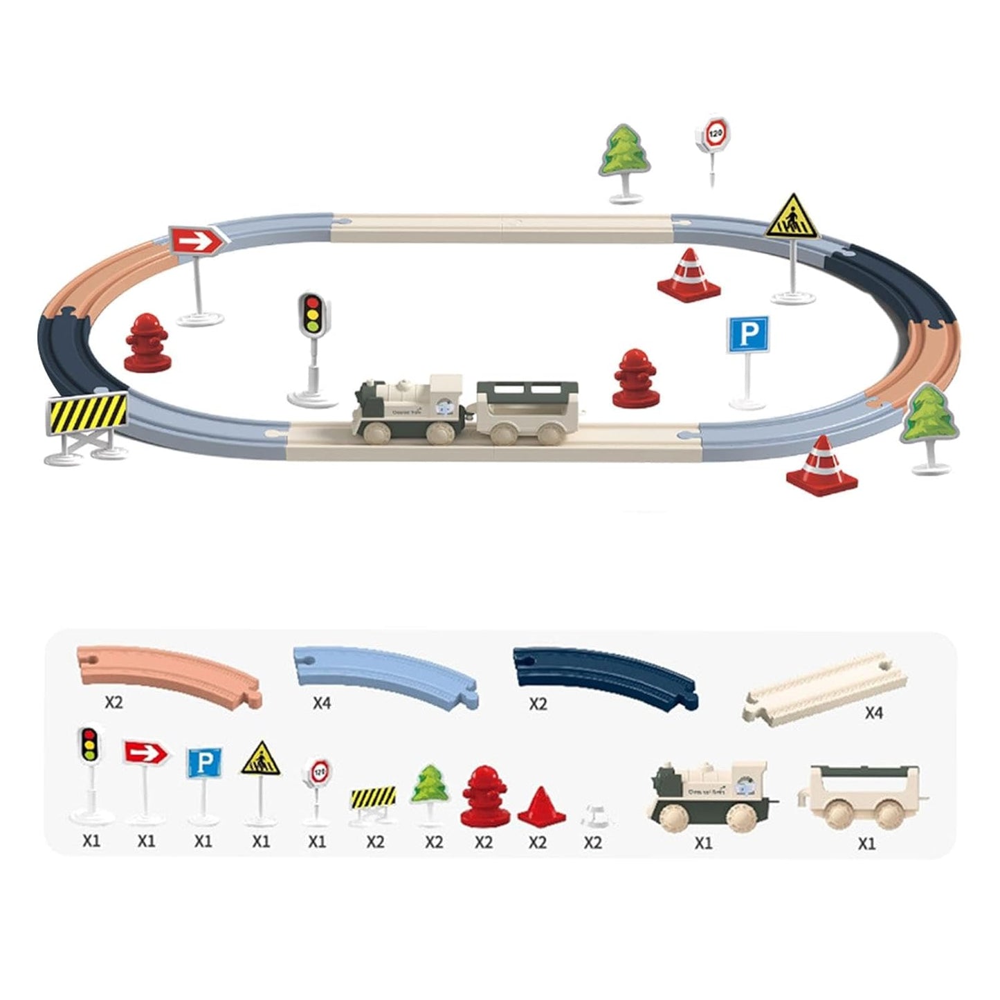 Train Tracks Playset 玩具火車套裝組 - Small