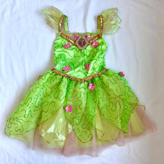 (Pre-loved) Disney Costumes Tinkerbell Dress 迪士尼奇妙仙子公主裙 3Y
