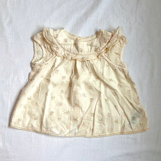 (Pre-loved) Bonpoint Yellow Sleeveless Top 女童黃色無袖上衣 3Y