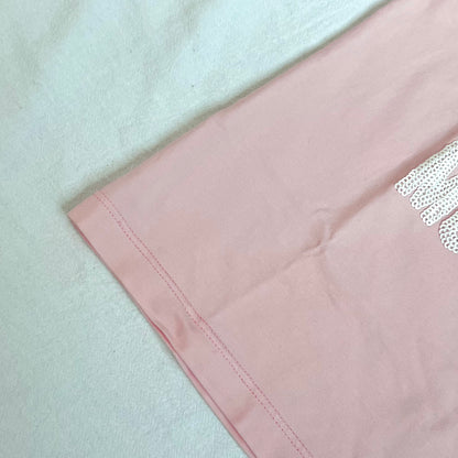 (Pre-loved) Moschino Pink Bling Bear T-Shirt 粉紅色熊仔頭短袖衫 4Y