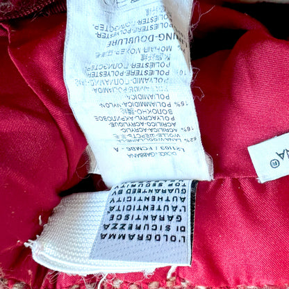 (Pre-loved) D&G Red Wool Skirt 酒紅色毛呢百褶裙 2Y
