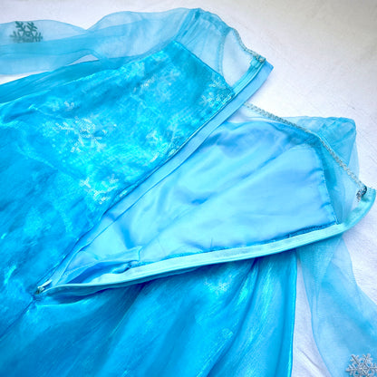 (Pre-loved) Disney BBB Costumes Elsa, Frozen S 魔法化妝廳愛莎公主裙 5/6Y