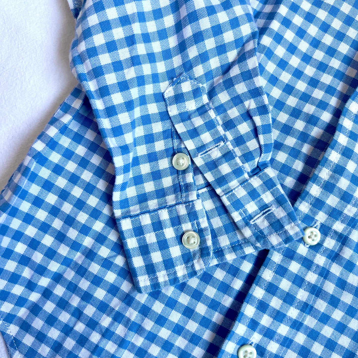(Pre-loved) Polo Ralph Lauren Shirt 藍白格紋棉質襯衫 24M