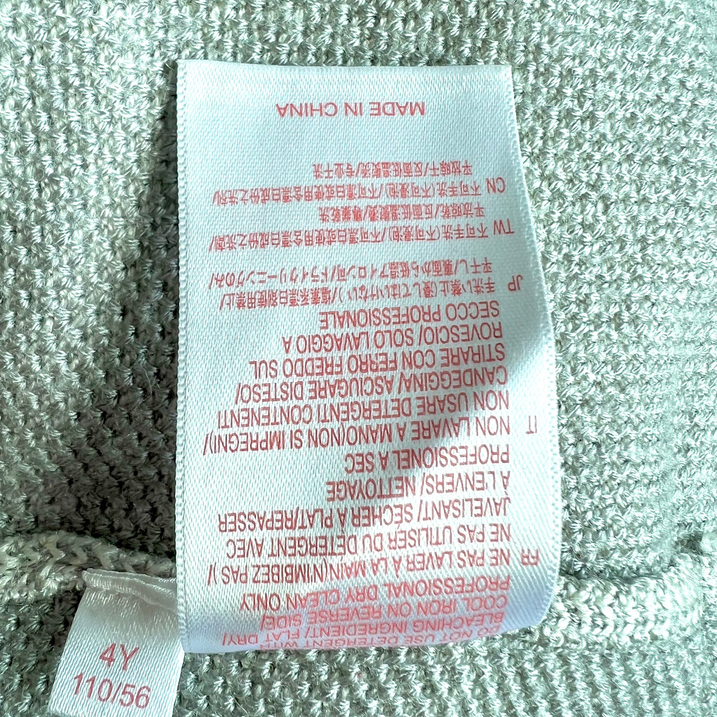 (Pre-loved) Nicholas & Bears Cardigan 女童灰色開襟衫4Y
