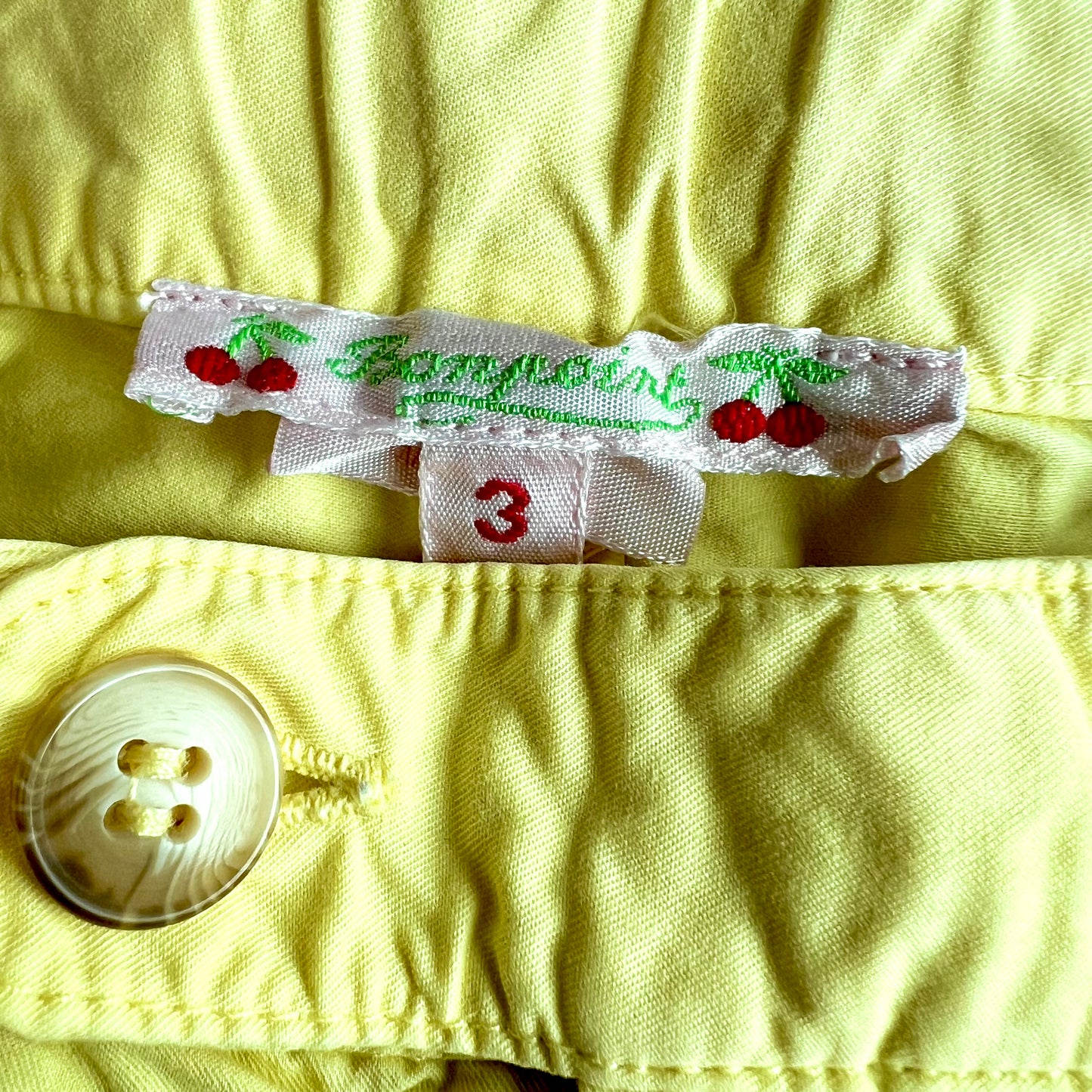 (Pre-loved) Bonpoint Yellow Shorts 女童黃色短褲 3Y