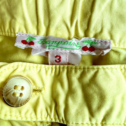 (Pre-loved) Bonpoint Yellow Shorts 女童黃色短褲 3Y