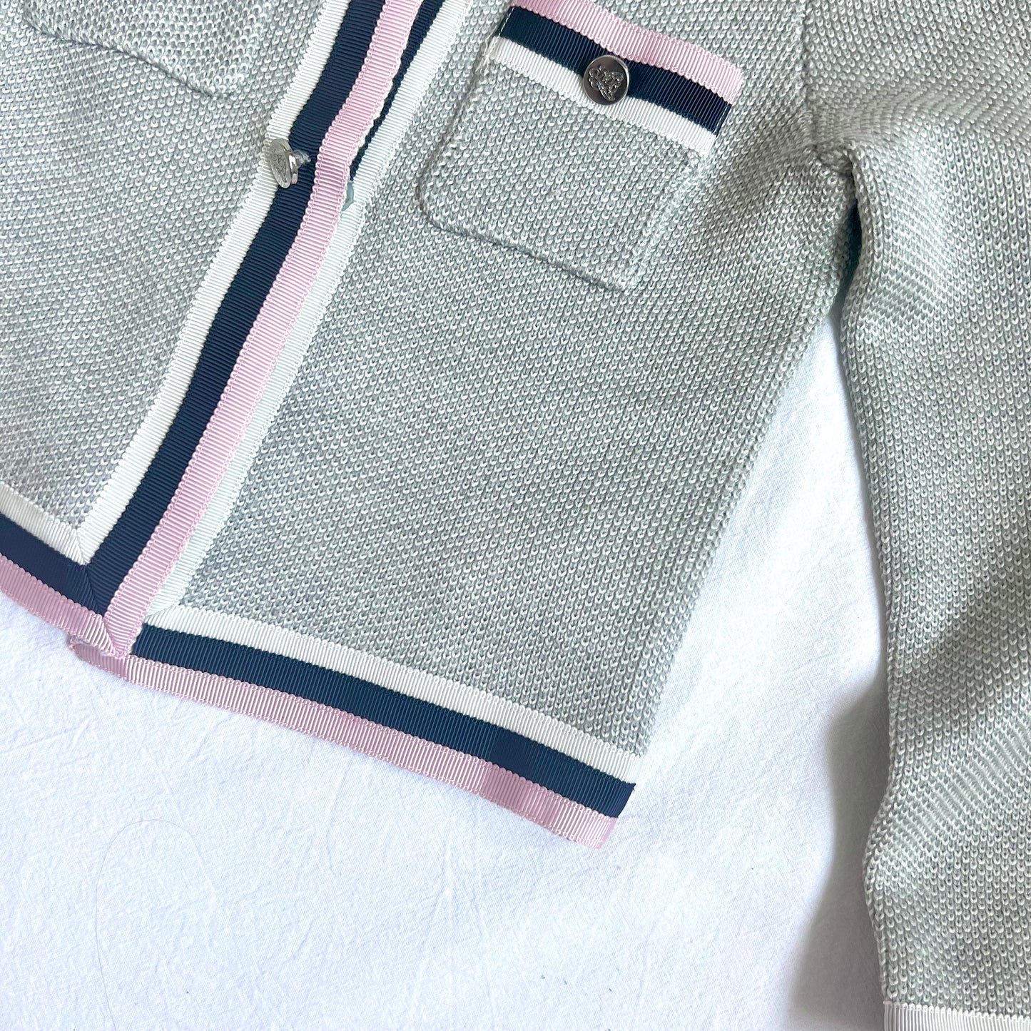 (Pre-loved) Nicholas & Bears Cardigan 女童灰色開襟衫4Y
