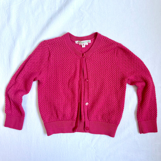 (Pre-loved) Bonpoint Red Cardigan 女童紅色開襟羊毛衫 3Y