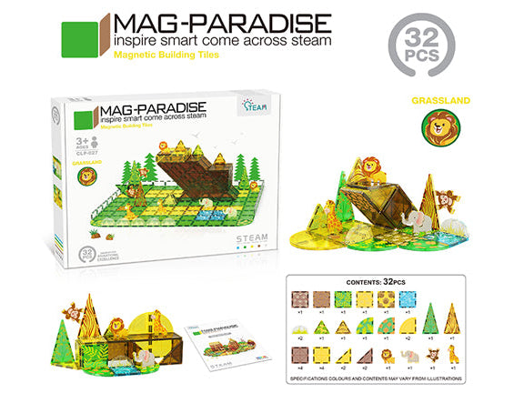Mag Paradise Magnetic Tiles Kids Toys 磁力片積木兒童玩具