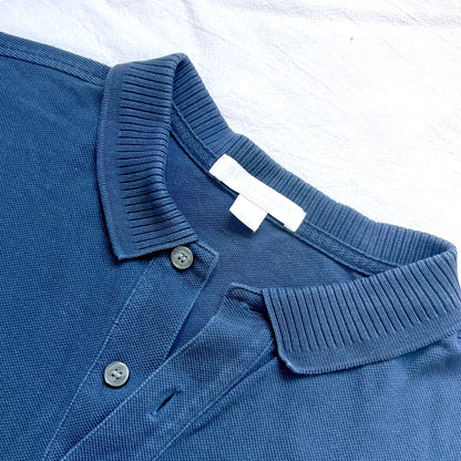 (Pre-loved) Burberry Dark Blue with Red Logo T-Shirt 深藍色短袖POLO衫 12Y