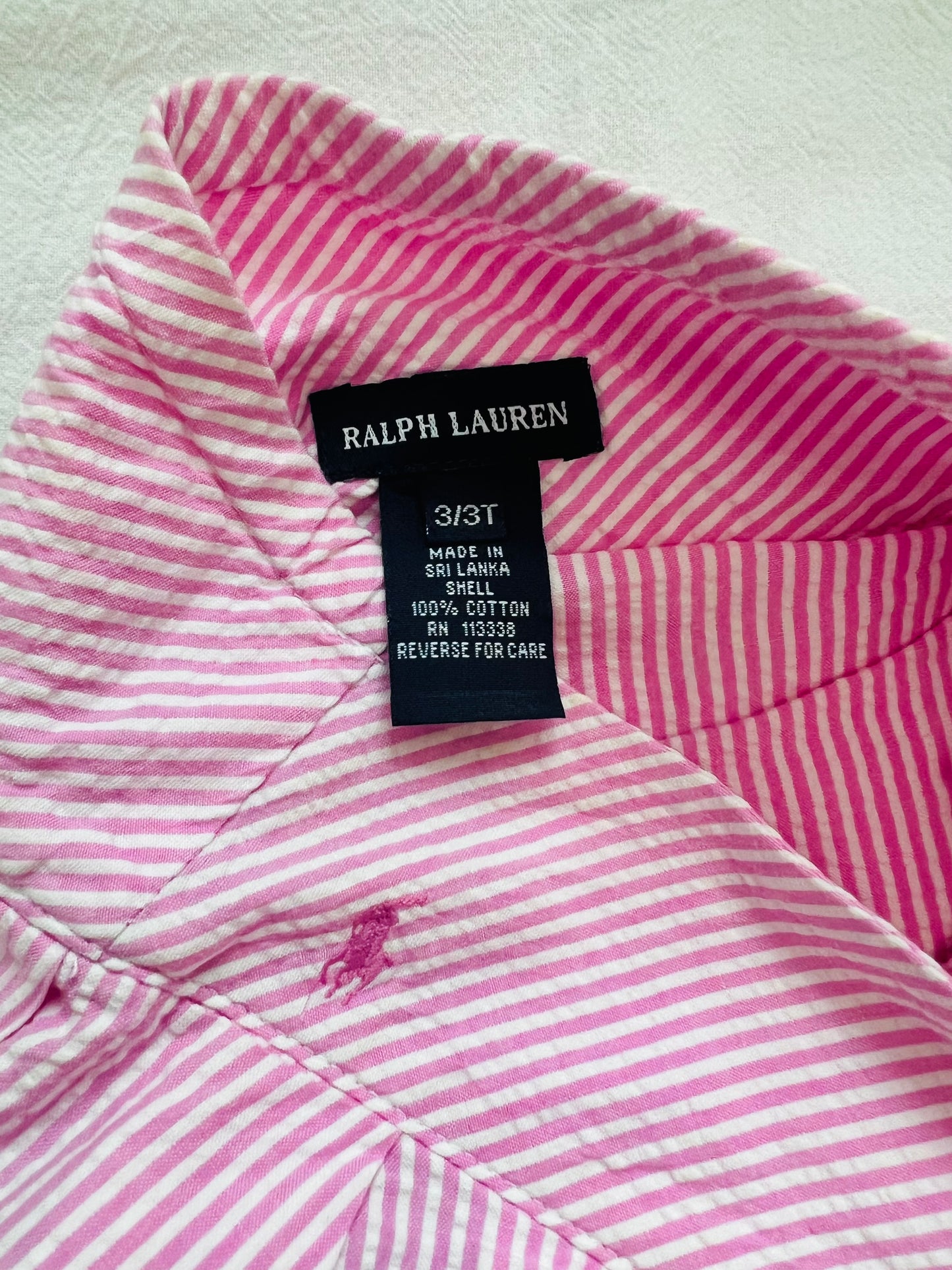 (Pre-loved) Polo Ralph Lauren Pink Striped Skirt 粉紅色間條裙