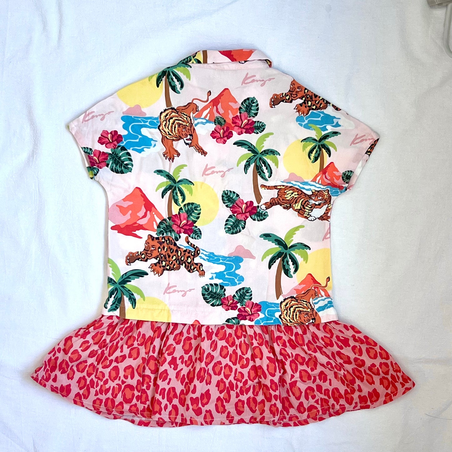 (Pre-loved) KENZO Pink Red Dress 粉紅色裙 4Y