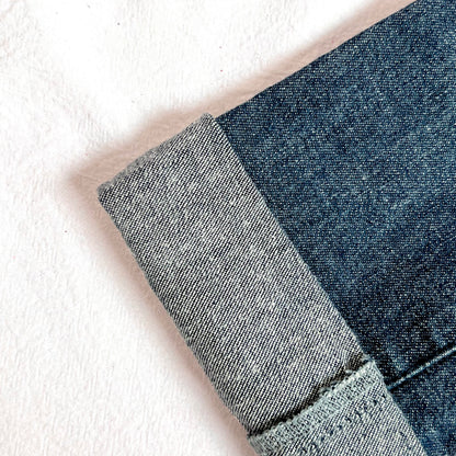 (Pre-loved) Bonpoint Cropped Roll Cuff Denim Jeans 卷邊七分牛仔褲 3Y