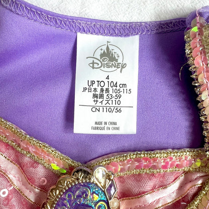 (Pre-loved) Disney Costume Rapunzel Deluxe Dress 迪士尼長髮公主樂佩公主裙 4Y