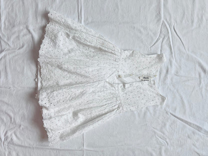 (Pre-loved) Bonpoint White Embroidered Sleeveless Dress 女童無袖連身裙 age4