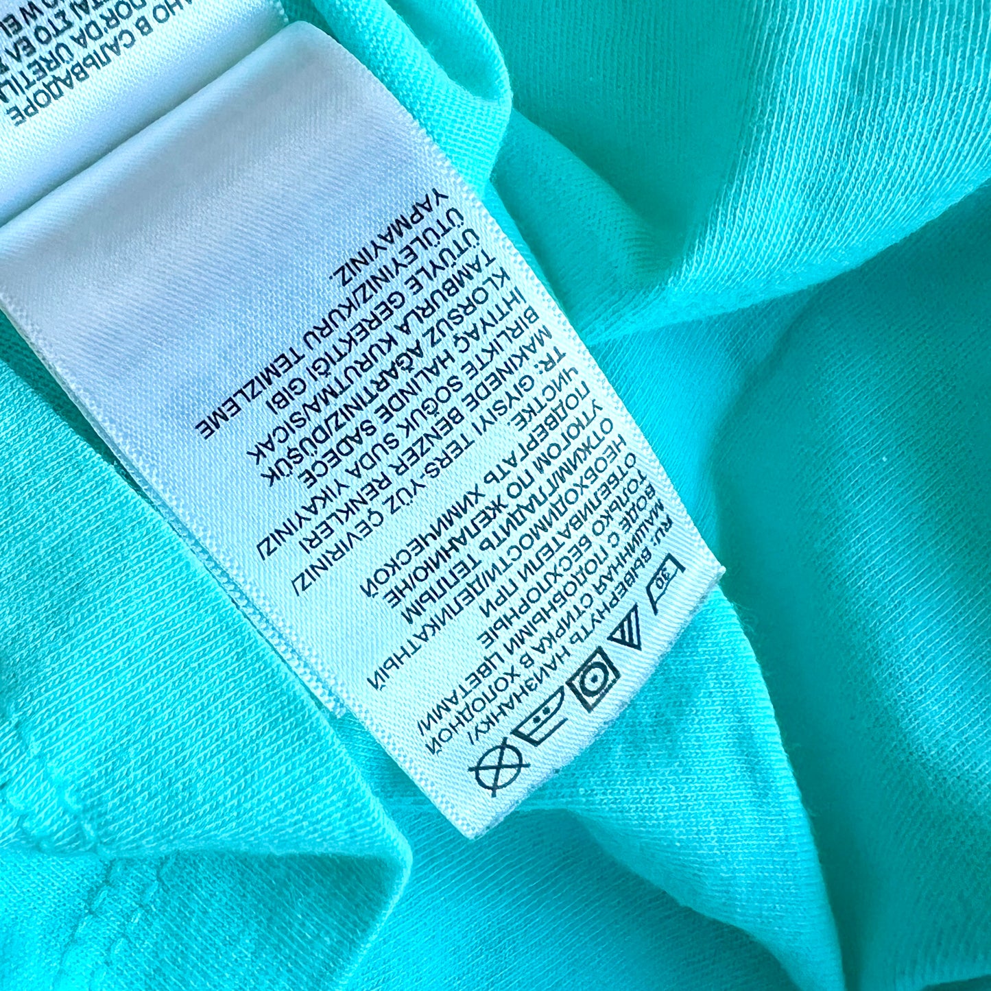 (Pre-loved) The North Face Logo Sky Blue T-Shirt 天藍色短袖衫 3Y
