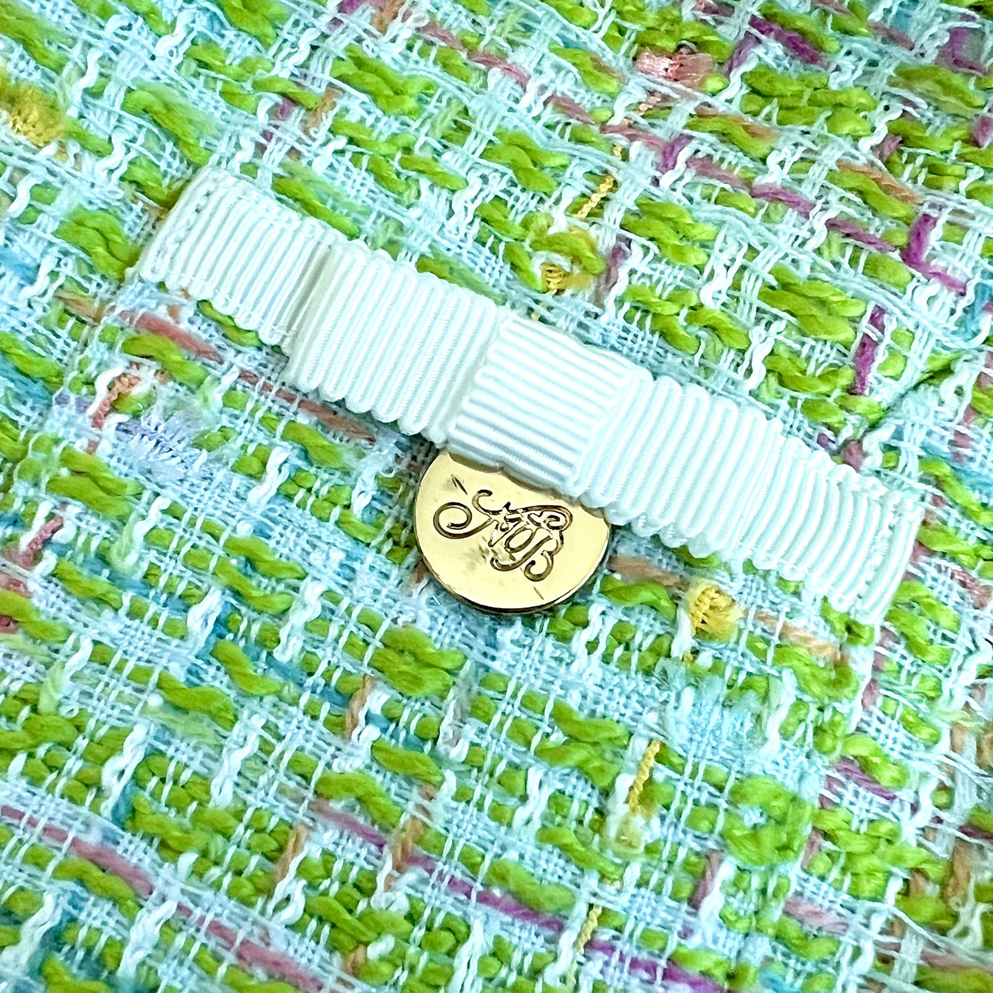 (Pre-loved) Nicolas & Bear Green Tweed SleevelessDress 綠色毛呢裙 3Y