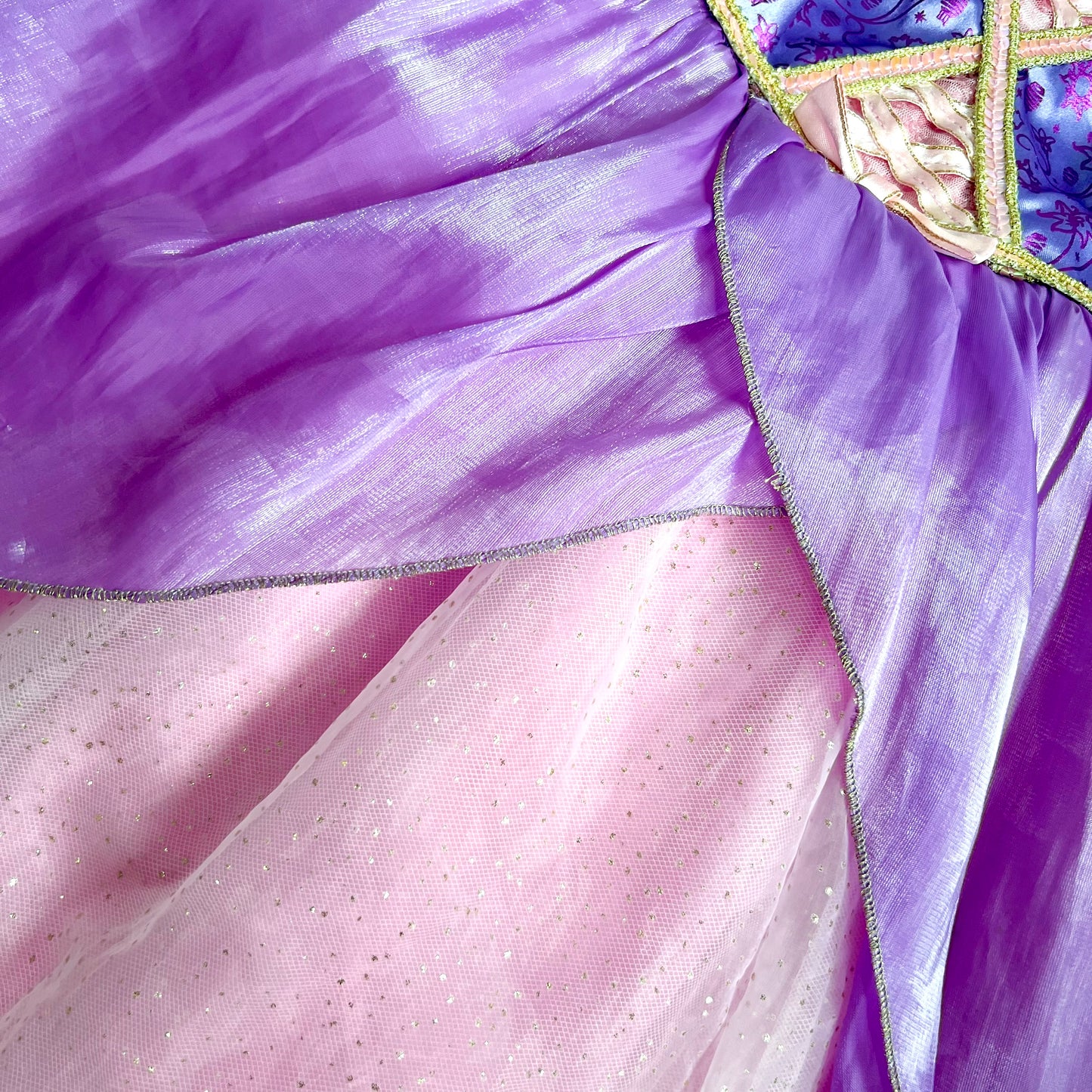 (Pre-loved) Disney Costume Rapunzel Deluxe Dress 迪士尼長髮公主樂佩公主裙 4Y