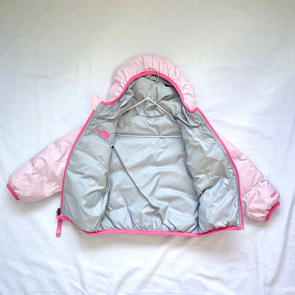 (Pre-loved) The North Face Pink 2-sided Down Jacket 粉紅色雙面羽絨褸 (remove tag) 2/3Y