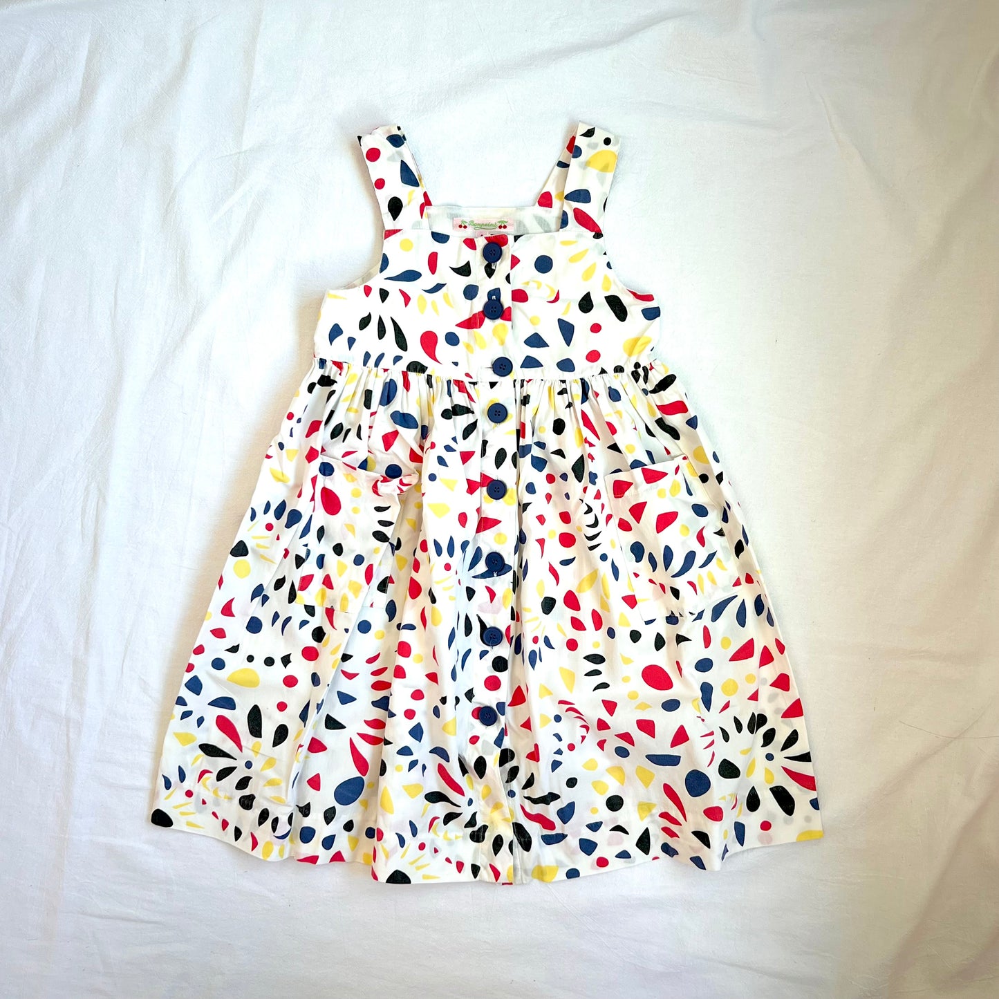 (Pre-loved) Bonpoint White Summer Dress 女童無袖連身裙 4Y