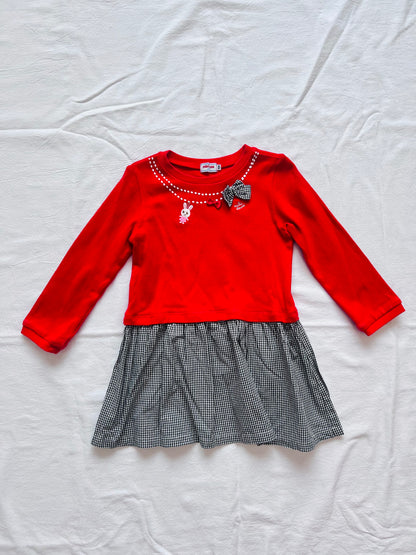 (Pre-loved) Mikihouse Long sleeves dress 女童長袖 100cm