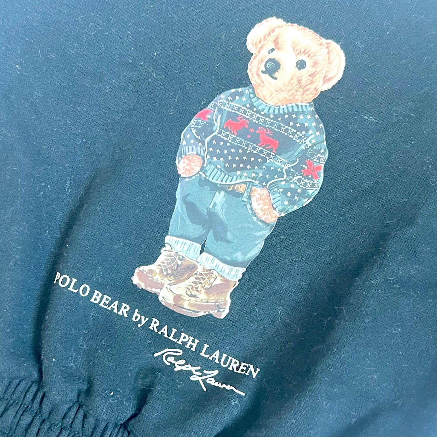 (Pre-loved) Polo Ralph Lauren Black Bear Long Sleeve Dress 小熊黑色長袖裙 3T