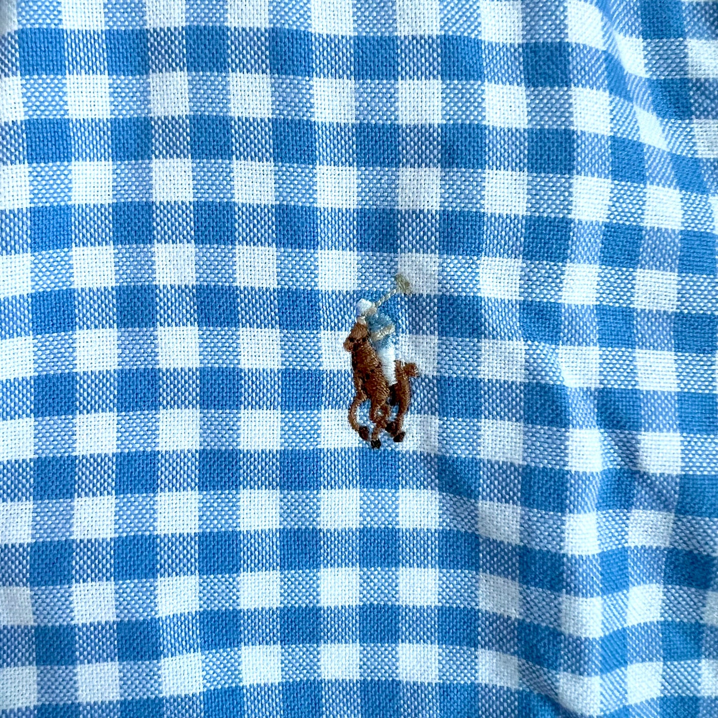 (Pre-loved) Polo Ralph Lauren Shirt 藍白格紋棉質襯衫 24M