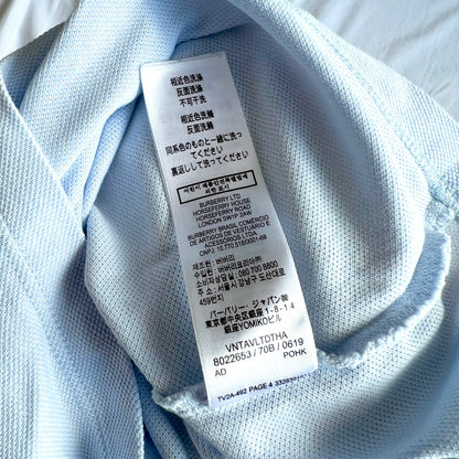 (Pre-loved) Burberry Dark Blue with Red Logo T-Shirt 深藍色短袖POLO衫 12Y