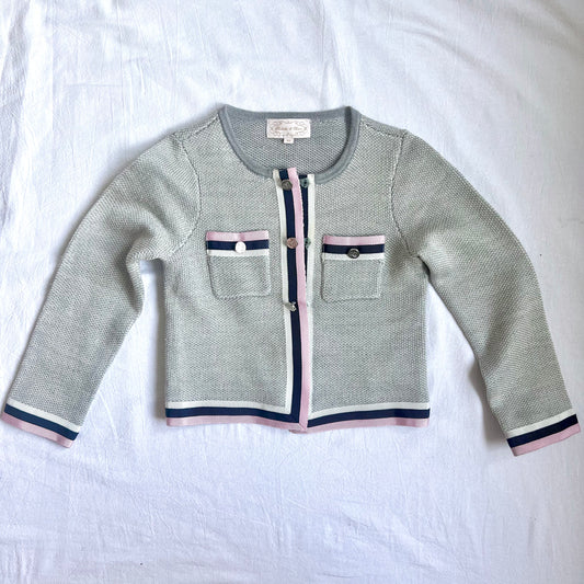 (Pre-loved) Nicholas & Bears Cardigan 女童灰色開襟衫4Y