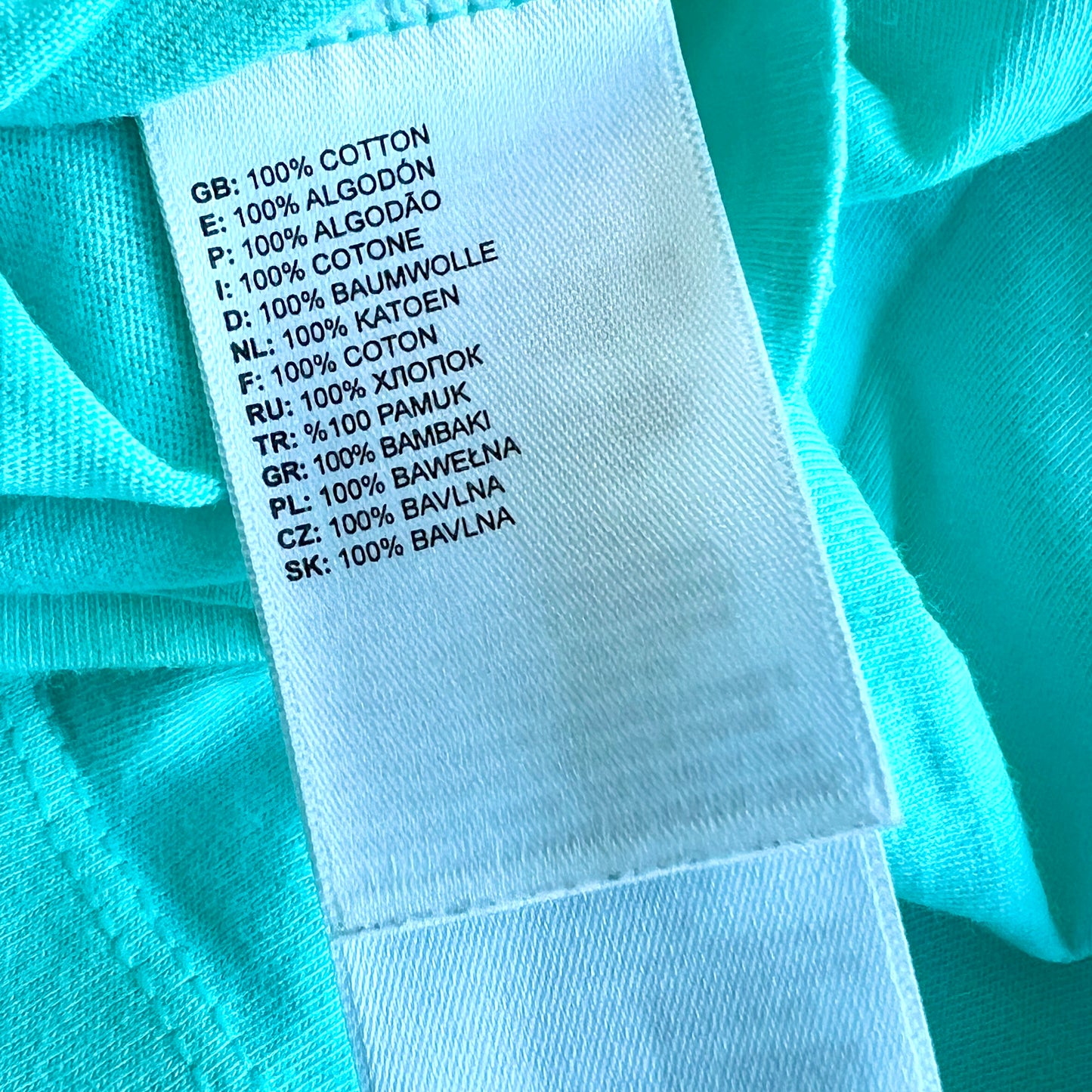 (Pre-loved) The North Face Logo Sky Blue T-Shirt 天藍色短袖衫 3Y