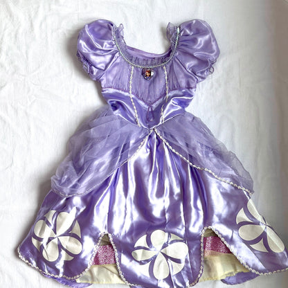 (Pre-loved) Disney Costume Sofia Dress 迪士尼蘇菲亞公主裙 5/6 (no collar tag)