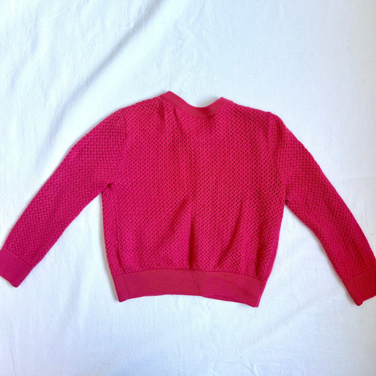 (Pre-loved) Bonpoint Red Cardigan 女童紅色開襟羊毛衫 3Y