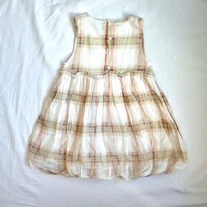 (Pre-loved) Chloe Checked Sleeveless Dress 女童格仔無袖裙 3Y