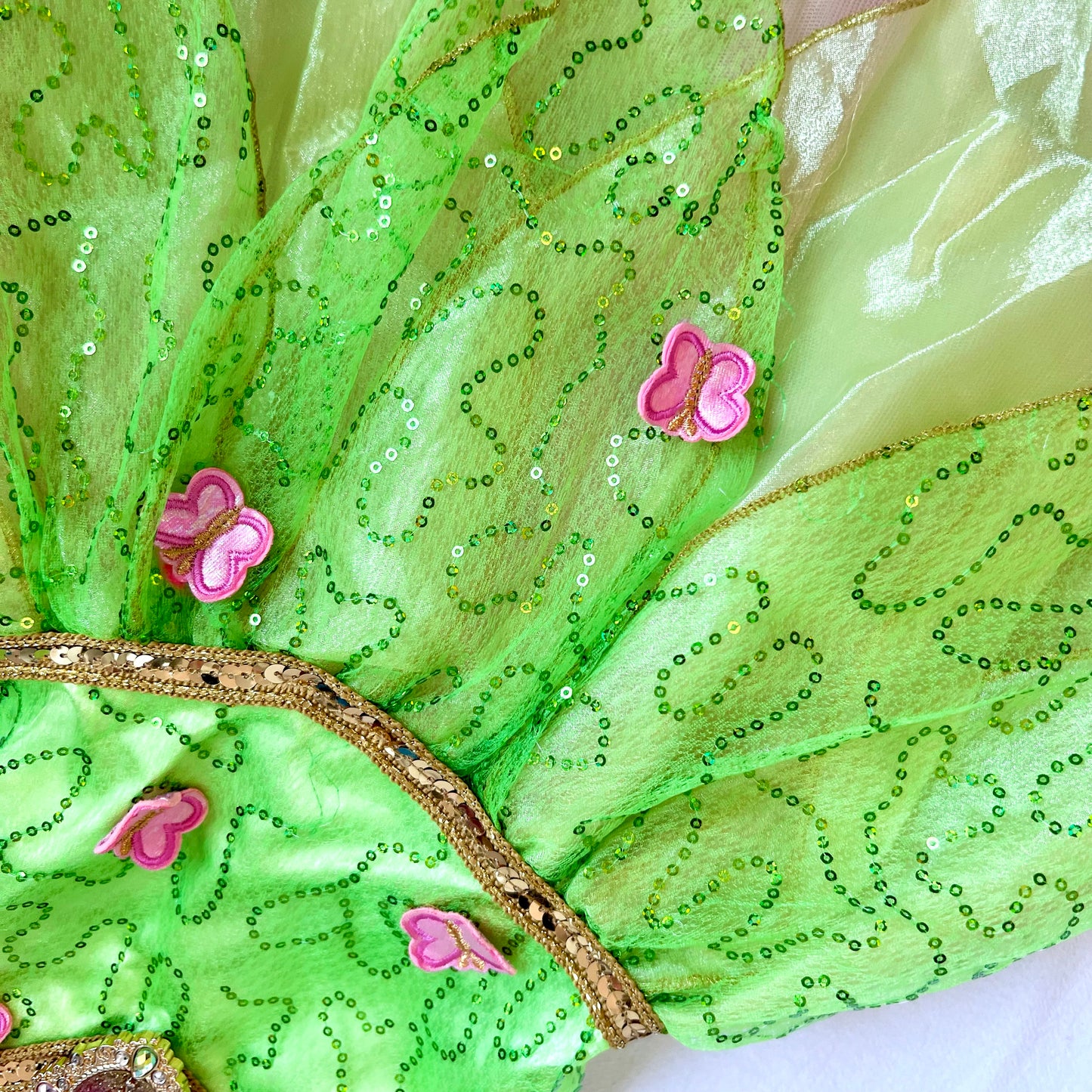 (Pre-loved) Disney Costumes Tinkerbell Dress 迪士尼奇妙仙子公主裙 3Y