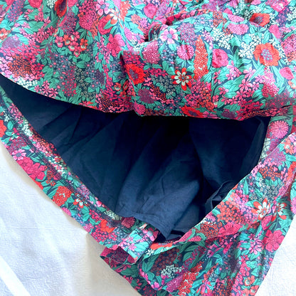(Pre-loved) Jacadi Floral Causal Dress 女童深色碎花長袖裙 6Y