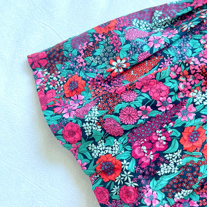(Pre-loved) Jacadi Floral Causal Dress 女童深色碎花長袖裙 6Y