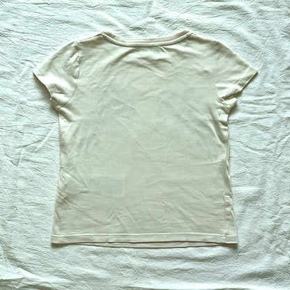 (Pre-loved) Gucci Two Horses Short Sleeves T-Shirt 女童白短袖T恤 4Y
