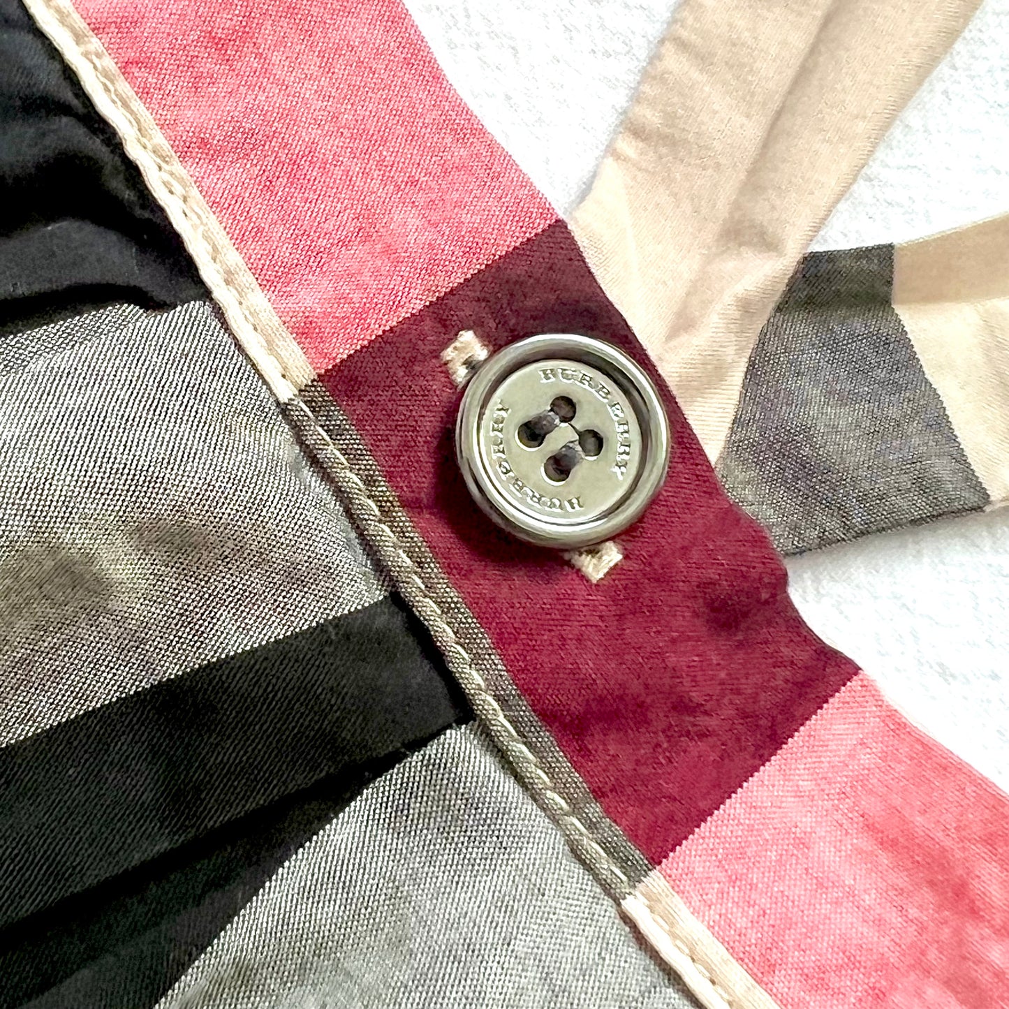(Pre-loved) Burberry Checkered Suspender Skirt 格仔吊帶裙 2Y