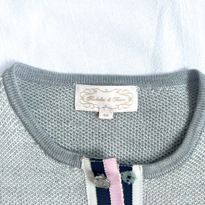 (Pre-loved) Nicholas & Bears Cardigan 女童灰色開襟衫4Y