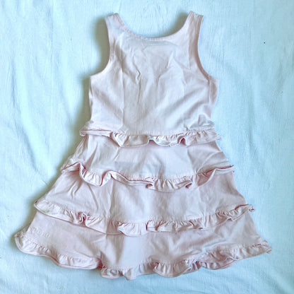 (Pre-loved) Polo Ralph Lauren Pink Layer Sleeveless Dress 女童粉紅無袖連衣裙 3T